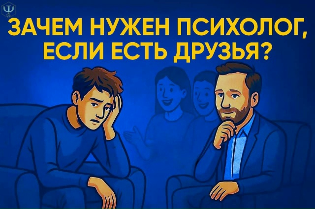Зачем нужен психолог, если есть друзья⁉🤔 (Знакома мысль?)